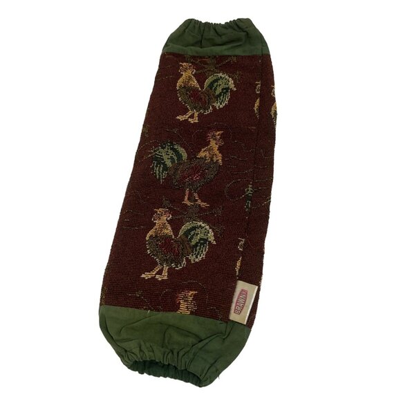 Rooster Tapestry Grocery Bag Holder Durable Elastic Hanging Farm Storage 16" - Picture 1 of 12